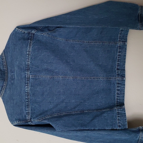 JAMAICA BAY Blue Denim JEAN Jacket Size Large Nice - Picture 6 of 6